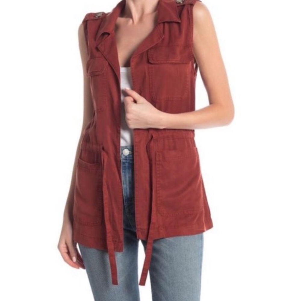 Sanctuary Tie Cargo Vest - Sz XL